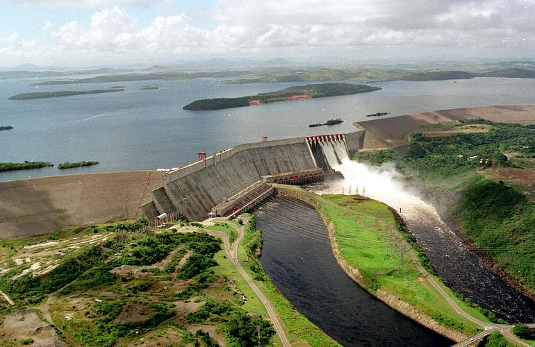 Muestra de producción de energía eléctrica de Guri.