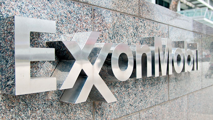 Logo de la transnacional petrolera Exxon Mobil