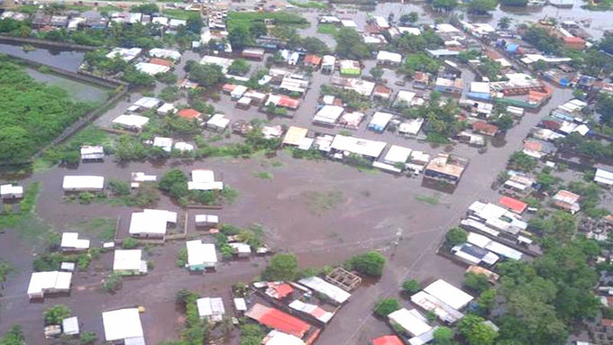 Guasdualito está bajo las aguas por el desbordamiento de los ríos Sarare y Arauca