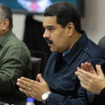 Diosdado Cabello, Nicolás Maduro y Jorge Arreaza
