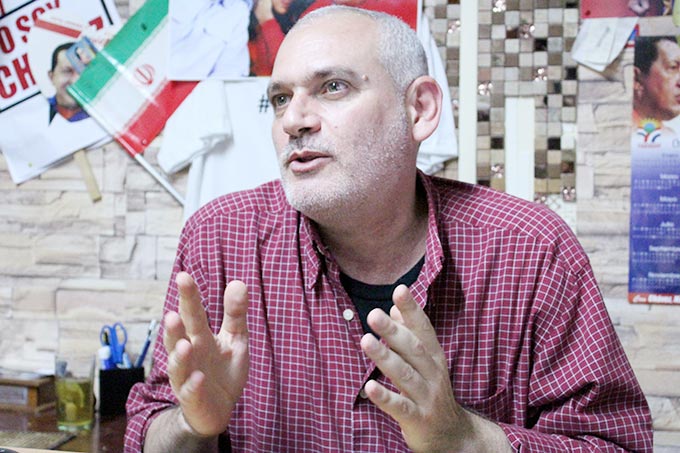 Adel El Zabayar, diputado del Psuv en entrevista con La Razón