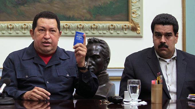 Chávez y Maduro