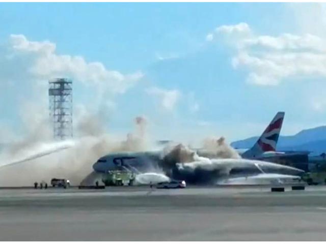 Incendio de un Boeing 777