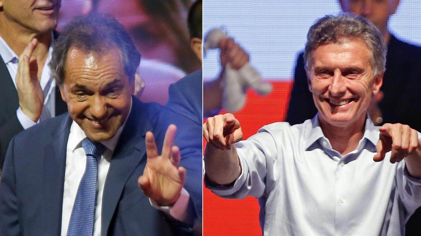 Daniel Scioli y Mauricio Macri