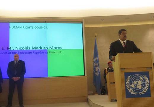 Nicolás Maduro ante Consejo de Derechos Humanos de la ONU