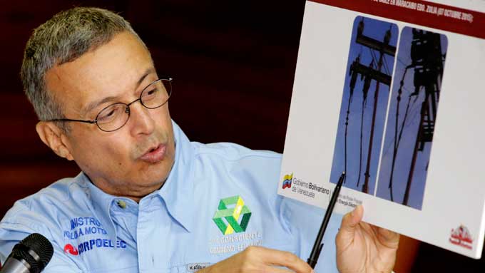 Motta Dominguez denuncia 42 ataques al sistema eléctrico nacional