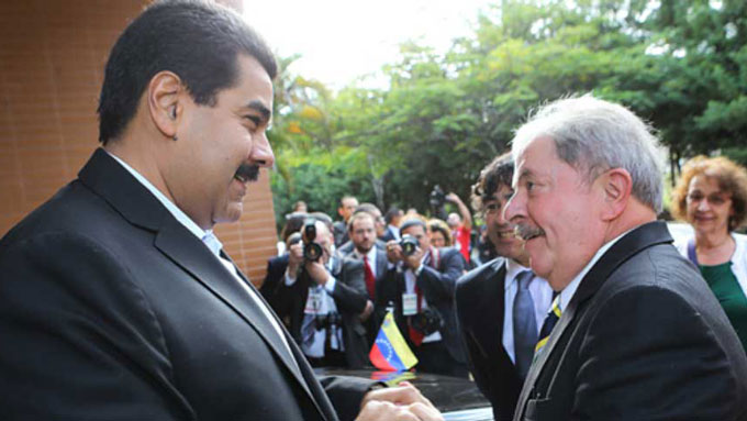 Nicolás Maduro y Luiz Inácio Lula Da Silva