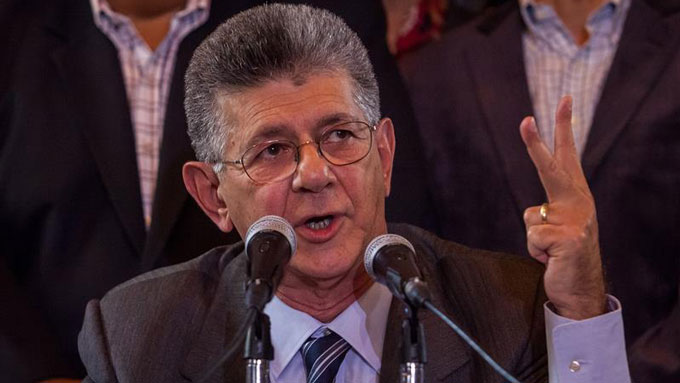 Henry Ramos Allup, diputado presidente de la Asamblea Nacional