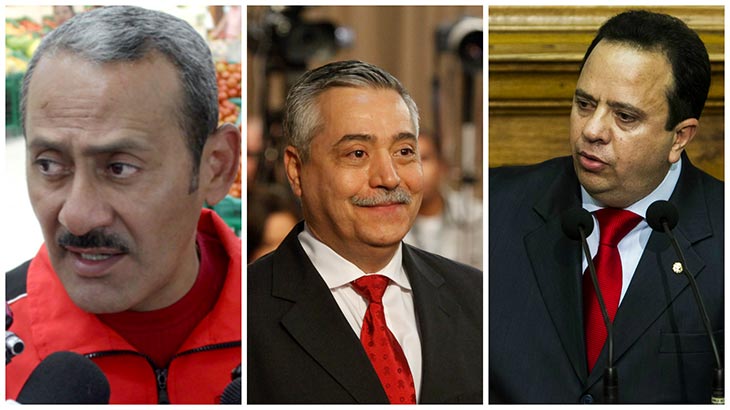 Carlos Osorio, Giusseppe Yoffreda, Rodolfo Marco Torres
