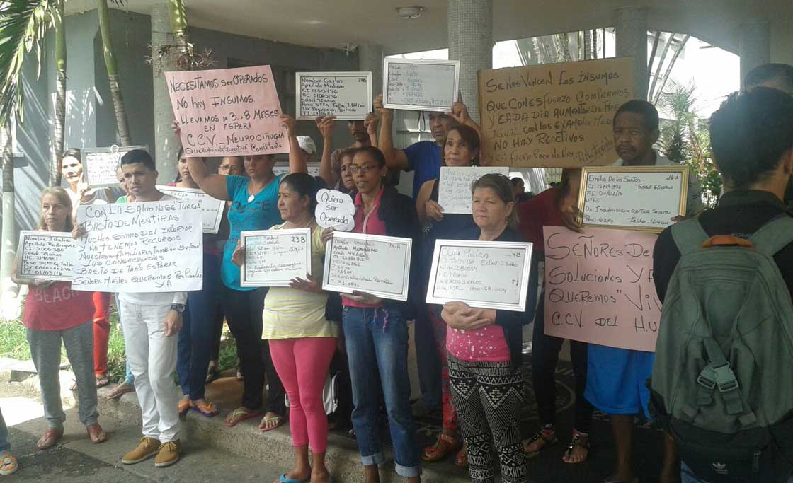 Protesta Hospital Universitario de Caracas HUC