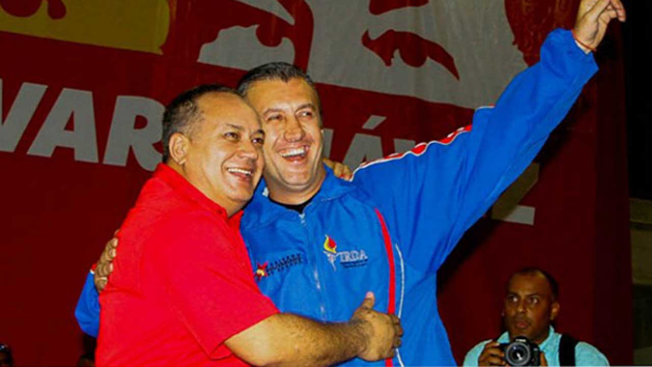 Diosdado Cabello y Tareck el aissami