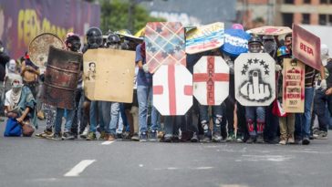 Manifestantes Venezuela
