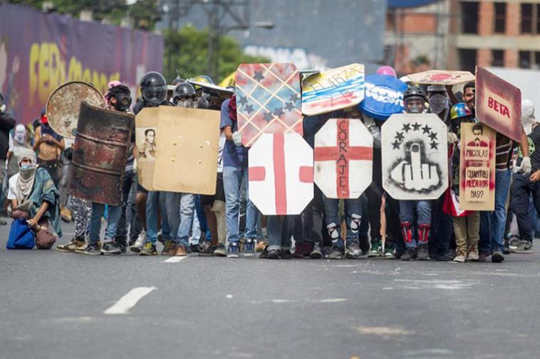 Manifestantes Venezuela