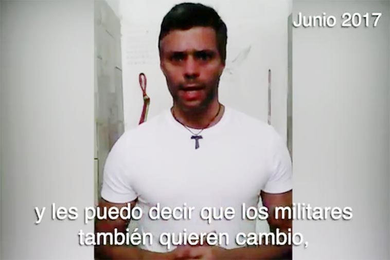 Leopoldo López a los militares: "Ustedes tienen el derecho y el deber de rebelarse"